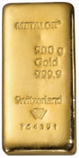 Goldbarren 500 g