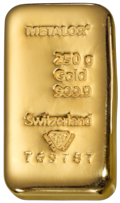 Золотой слиток 250 гр